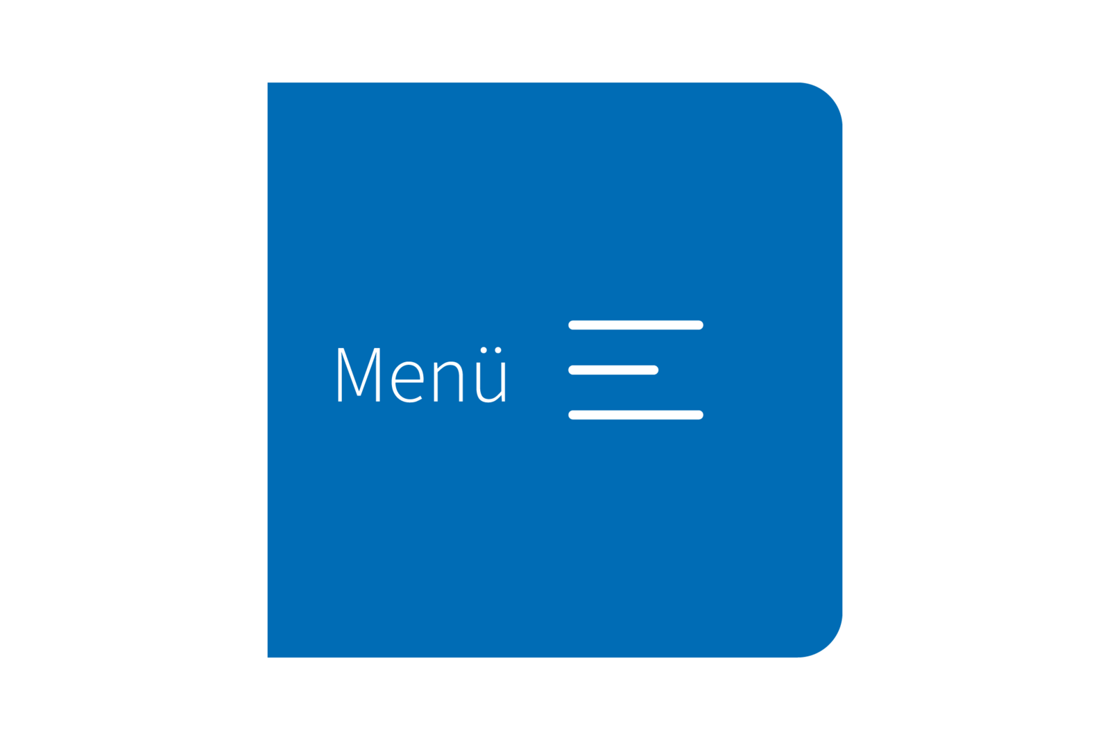 Menü-Icon auf der AggerEnergie-Website.