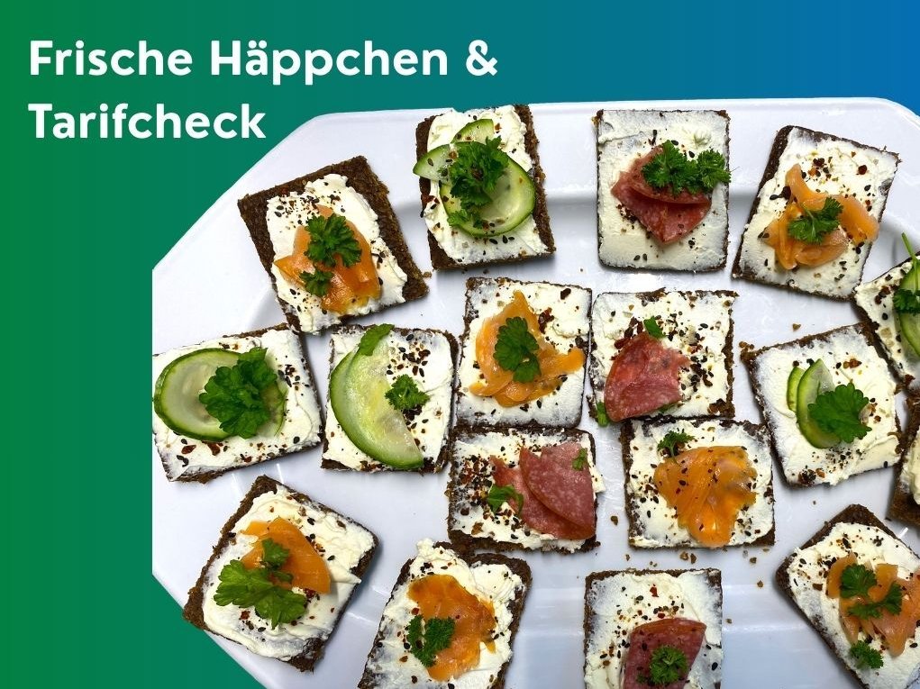 Häppchen auf einem Teller